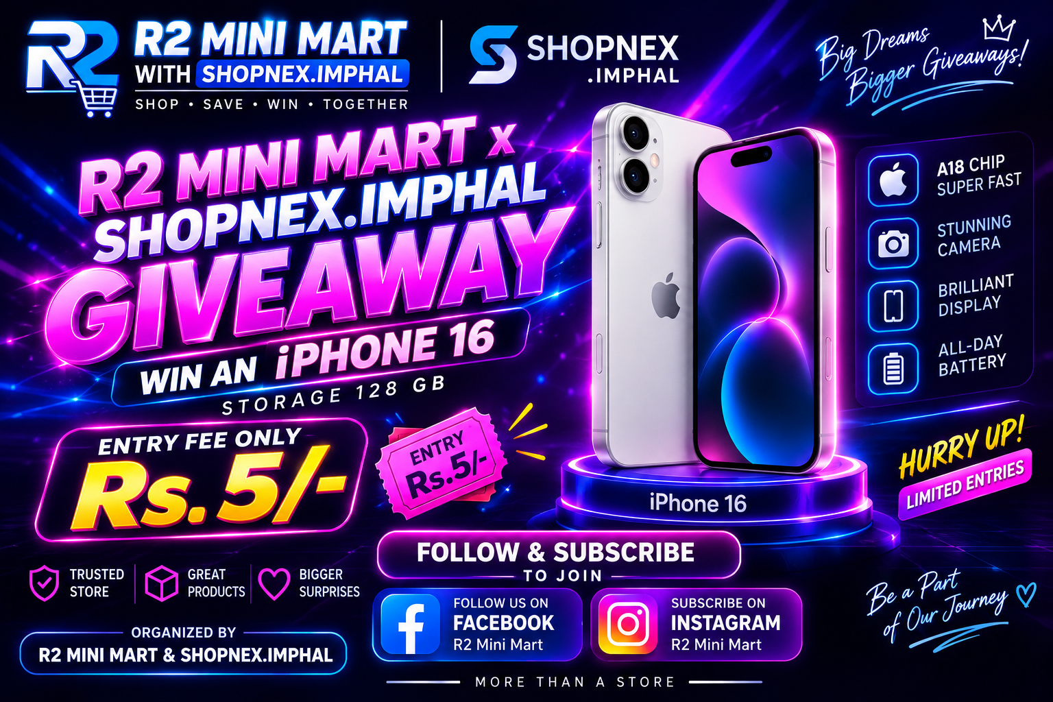 R2 GIVEAWAY 3.0 - R2 Lottery